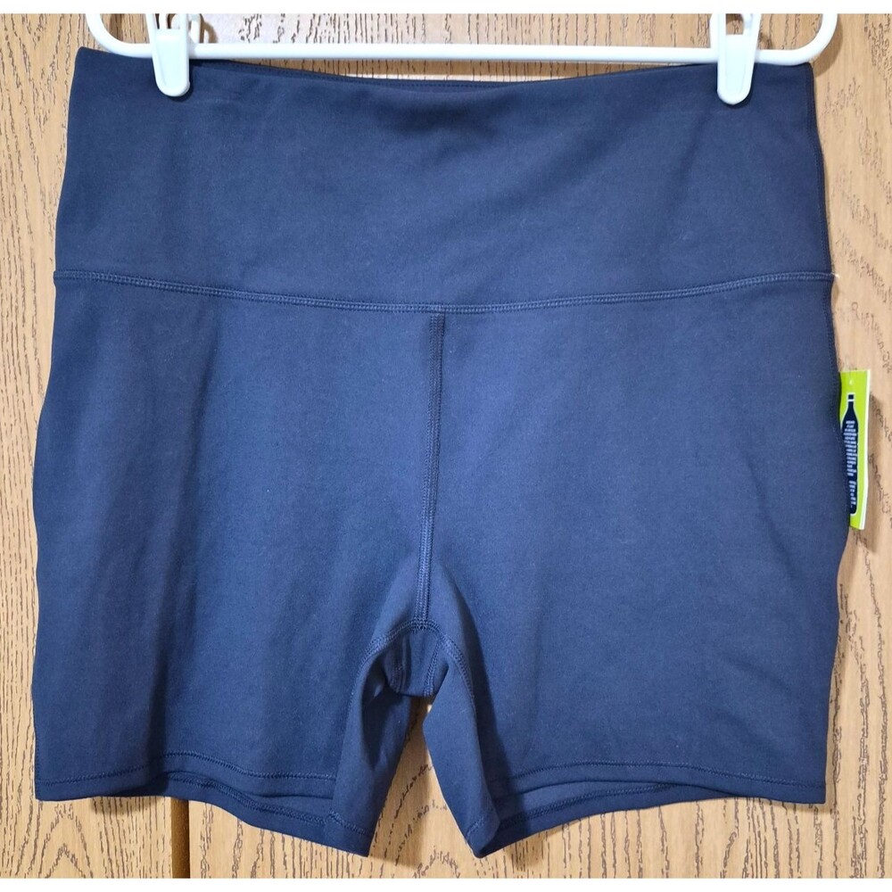 VIVELY Women's Navy Short Stretchy Athletic Workout Shorts Tights Size XL NWT